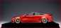 Preview: 1:18 Audi A7 Liberty Walk LB Performance - AB Modelle - Gloss Rot auf Alcantara Vitrine