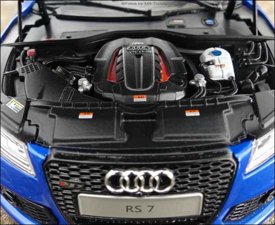 1:18 Audi RS7 C7 4G Sportback KengFai Performance - RS-BLUE - OZ Alufelgen