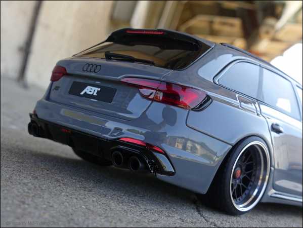 1:18 Audi RS4 ABT Nardo Grau Edition + BBS Alu-Felgen
