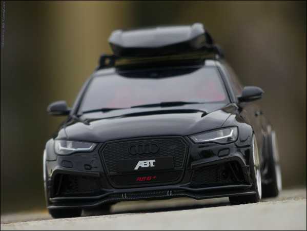 1:18 Audi ABT RS6 Roof Top Dachbox / Asia Blackline Exclusiv Car