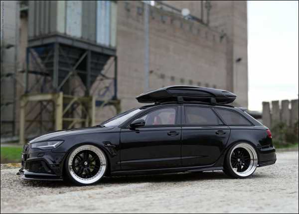 1:18 Audi ABT RS6 Roof Top Dachbox / Asia Blackline Exclusiv Car