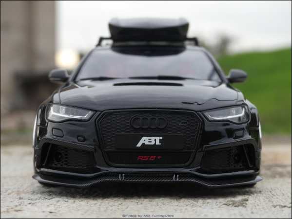 1:18 Audi ABT RS6 Roof Top Dachbox / Asia Blackline Exclusiv Car