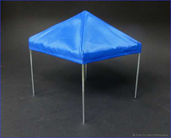 1:18 Alu-PVC Zelt - Pavillon [Blau]