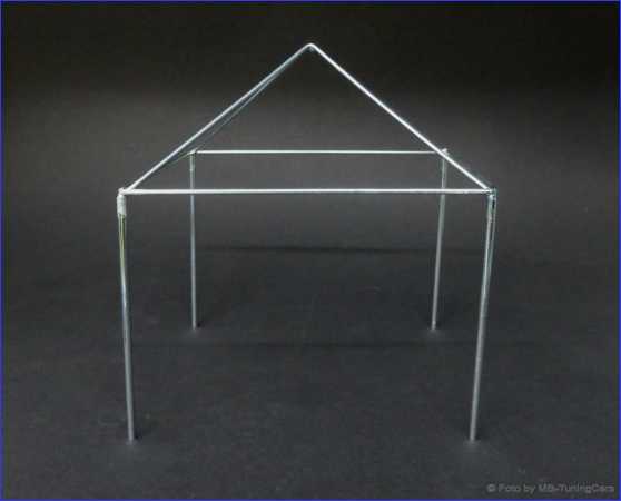 1:18 Alu-PVC Zelt - Pavillon [Blau]