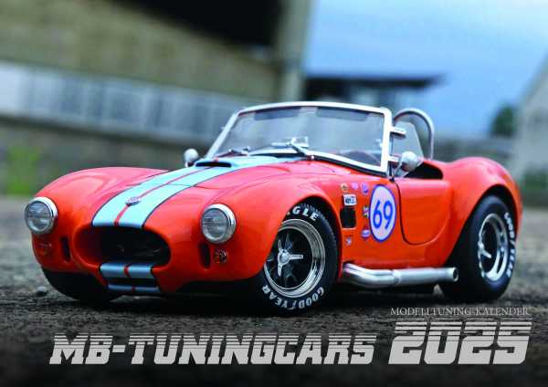 Model-Tuning-Kalender 2025 " A2 Kalender " mit 12x 1:18 Tuning Cars