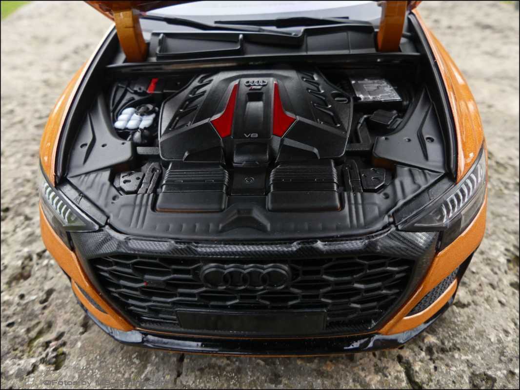1:18 Audi RS Q8 SUV-Coupé Drachen Orange + OZ EVO ECHT-ALUFELGEN = OVP