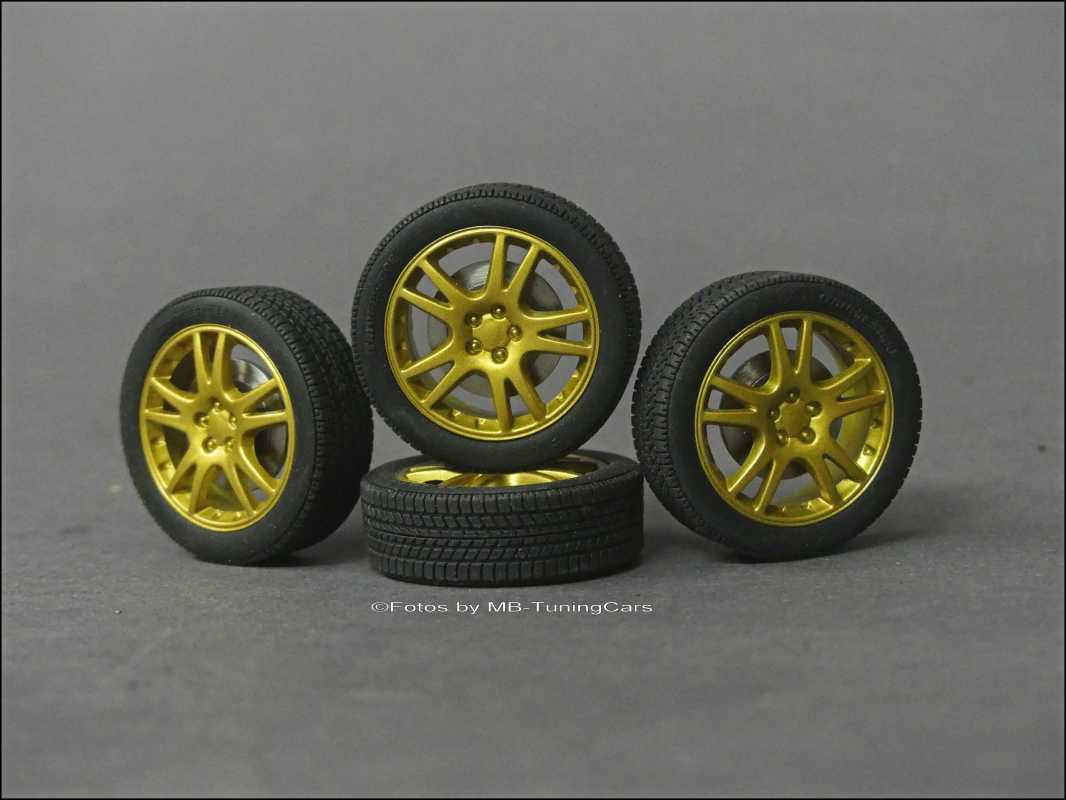 1:18 Subaru Impreza WRX STI Felgensatz